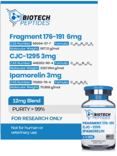 Fragmento 176-191 e CJC-1295 e mistura de Ipamorelin (12mg)