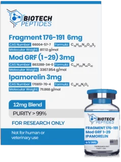 Fragmento 176-191 e Mod GRF 1-29 e mistura de Ipamorelin (12mg)